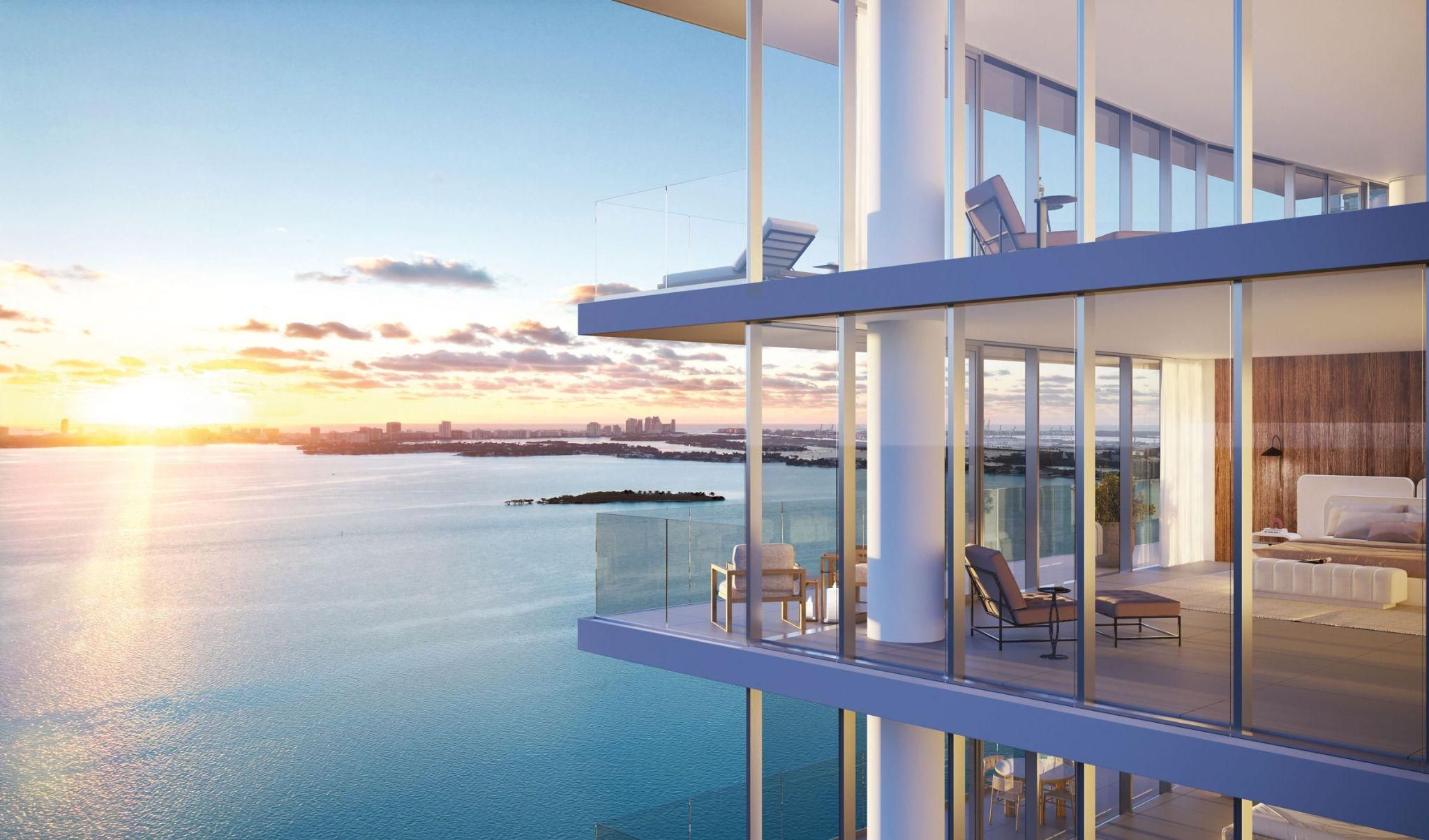 Cove Miami balcony render